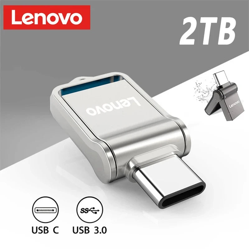 Pen-drive Portátil USB Tipo-C de Alta Memória